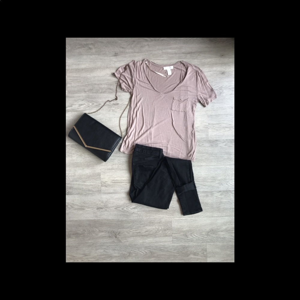 Brown V-Neck
